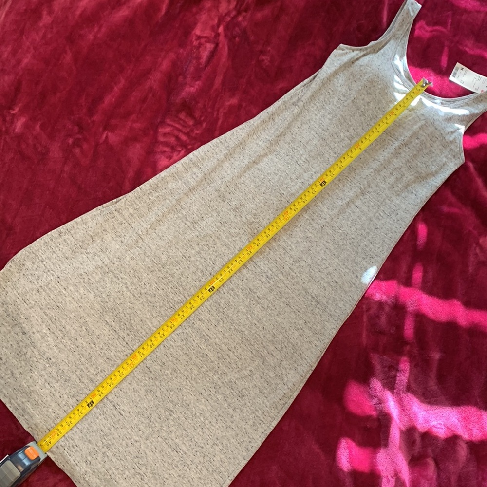 NWT Uniqlo grey cotton blend tank sundress - Picture 7 of 8